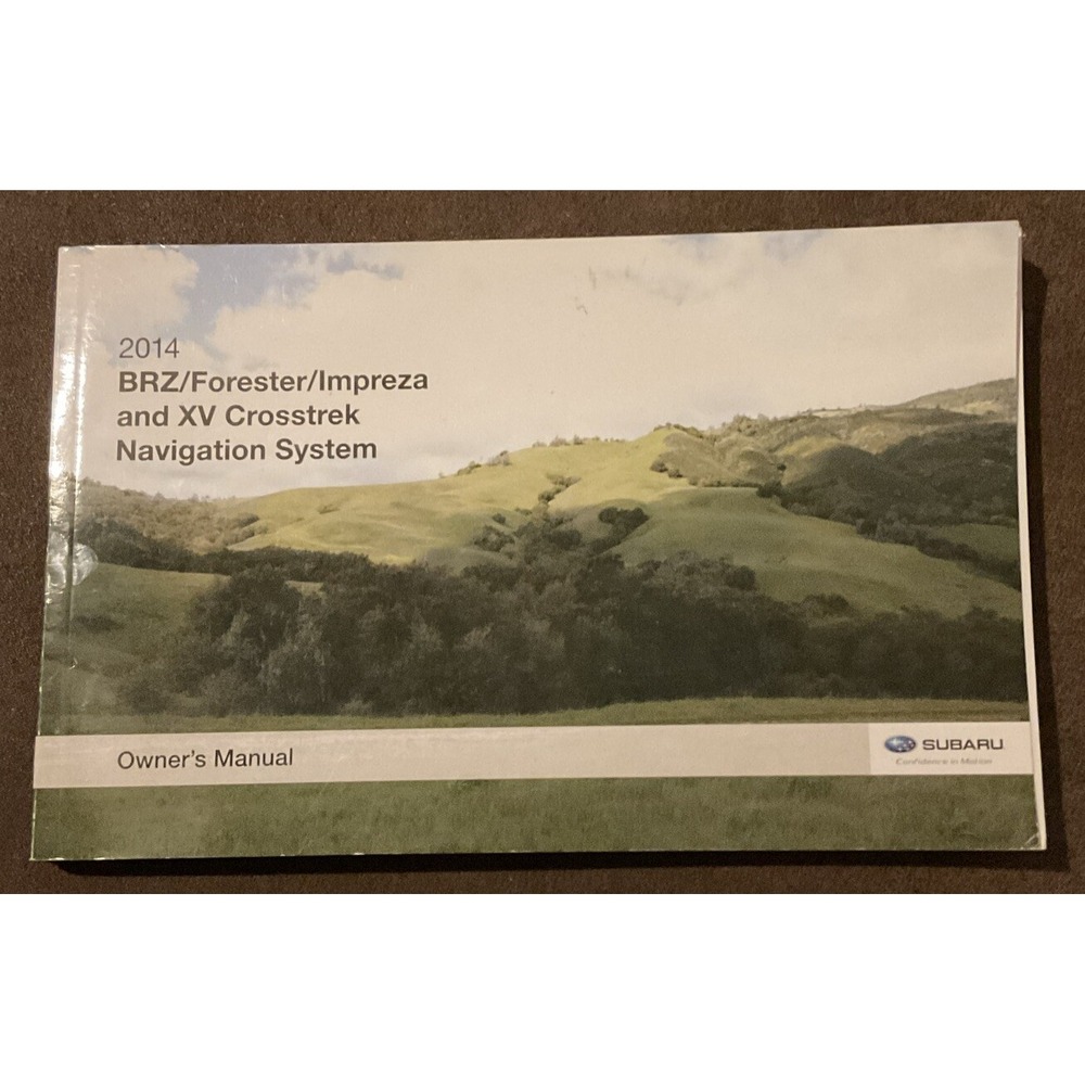 2014 Subaru BRZ/Impreza/Xv Crosstrek Navigation System Manual